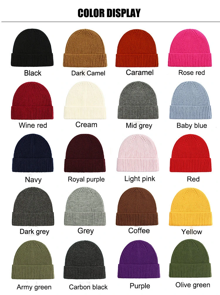 Felt Embroidery Crochet Knit Cap Beanie Cute Knitted Hat Boy Winter Hats