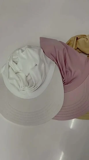 Sombreros vacíos huecos superiores elásticos resistentes a los rayos UV de la playa del verano de las mujeres