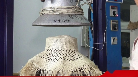 Sombrero Panamá plegable con trenza de papel suave y ala con flecos