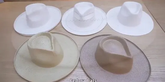 Sombreros de paja de Panamá de la playa de Fedora flexible de la trenza de la paja del papel respirable al aire libre